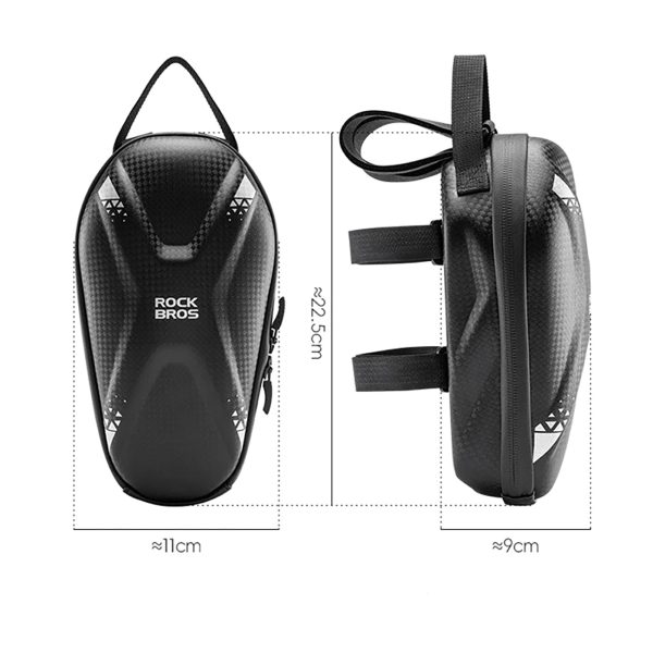 Soma velosipēdu stūres ratam vai 1,3L motorolleram - melns