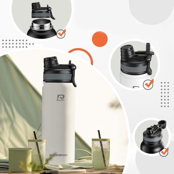 Pudeles pudeles velosipēdu ūdens pudele dzērieniem 620 ml - balts