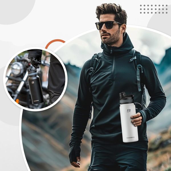 Pudeles pudeles velosipēdu ūdens pudele dzērieniem 620 ml - balts