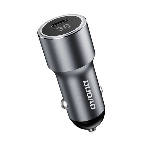USB -C 30W PD automašīnas lādētājs - sudrabs