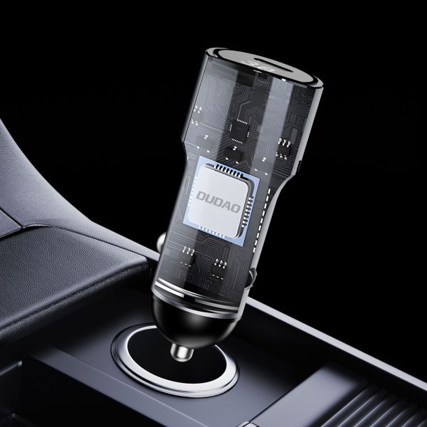 USB -C 30W PD automašīnas lādētājs - sudrabs