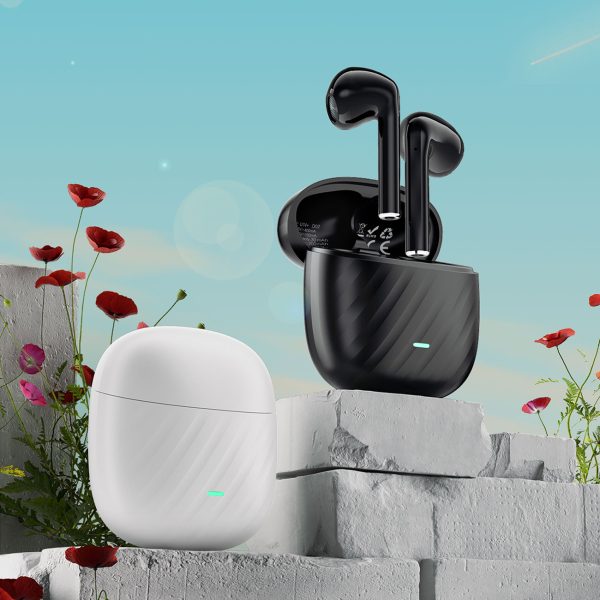 Bezvadu austiņas TWS Bluetooth 5.3 - melna
