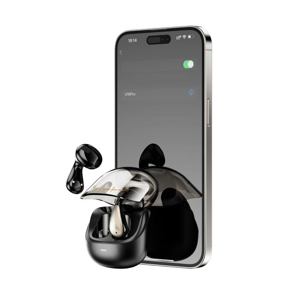 Bezvadu austiņas U16PRO TWS Bluetooth 5.3 - melna