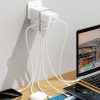 Universālais lādētāja ceļojuma adapteris ES / UK / AUS / US / JP 3X USB-C 2X USB-A-WHITE