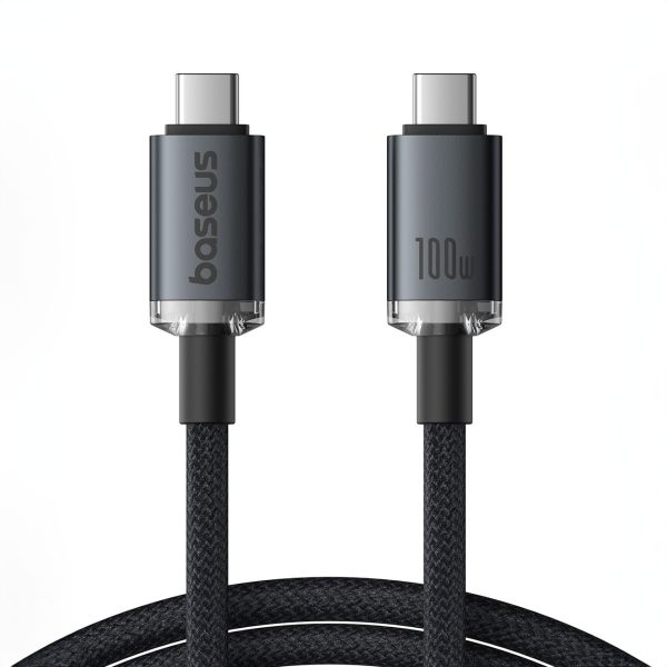 Kabeļa kabeļa kristāls spīd USB -C - USB -C USB3.2 100W 20Gbps 1