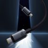 Kabeļa kabeļa kristāls spīd USB -C - USB -C USB3.2 100W 20Gbps 1,5m - melns