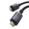 Kabeļa kabeļa kristāls spīd USB -C - USB -C USB3.2 100W 20Gbps 1,5m - melns