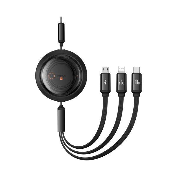 3in1 universāli izstrādāts USB -C - zibens / USB -C / Micro USB 100W 1