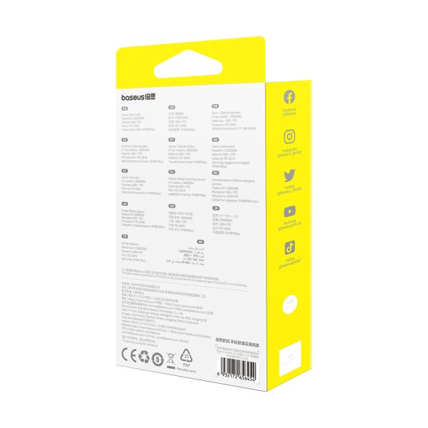3in1 universāli izstrādāts USB -C - zibens / USB -C / Micro USB 100W 1,1m - melns