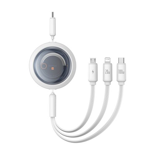 3in1 universāli izstrādāts USB -C - Lightning / USB -C / Micro USB 100W 1