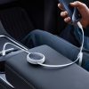 3in1 universāli izstrādāts USB -C - Lightning / USB -C / Micro USB 100W 1,1m - balts