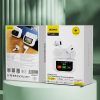 U19 austiņas TWS bezvadu Bluetooth 5.3 ar LED displeju - balts
