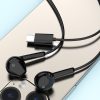 X3C vadu austiņas ar mikrofonu un USB -C 1,2M pilots - melns