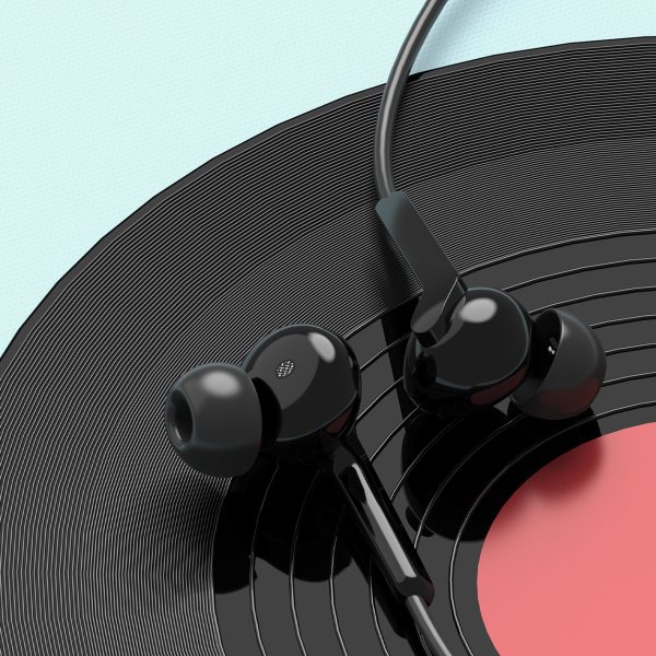 X3C austiņas+ vadu -efektīvā mikrofonā un USB -C 1,2m pilots -melns