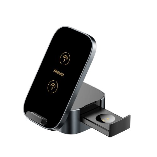 3in1 a11pro lādētājs+ 15W indukcija austiņu viedpunktam - melnas