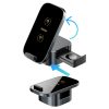 3in1 a11pro lādētājs+ 15W indukcija austiņu viedpunktam - melnas