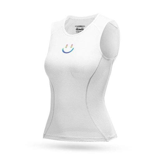 T -krekls velosipēdu veste. 3D sieviešu ātrais ātrais rajons XL / XXL - balts