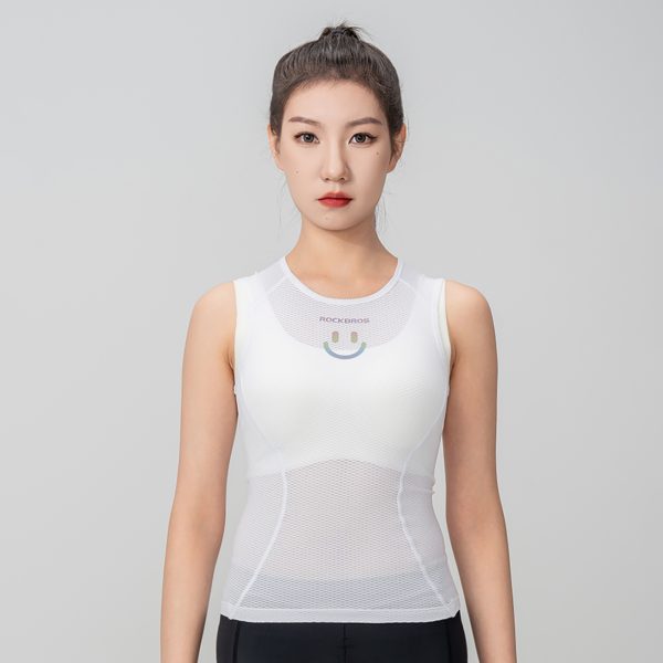 T -krekls velosipēdu veste. 3D sieviešu ātrais ātrais rajons XL / XXL - balts