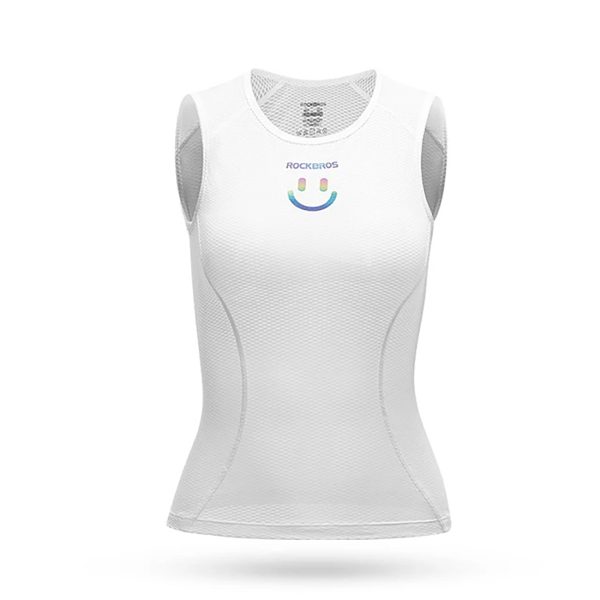 T -krekls velosipēdu veste. 3D sieviešu ātrais ātrais rajons XL / XXL - balts