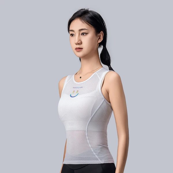 T -krekls velosipēdu veste. 3D sieviešu ātrais ātrais rajons XL / XXL - balts