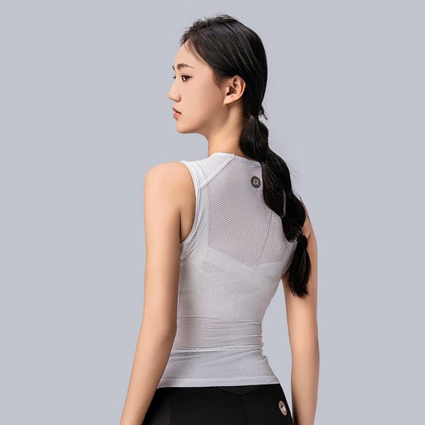 T -krekls velosipēdu veste. 3D sieviešu ātrais ātrais rajons XL / XXL - balts