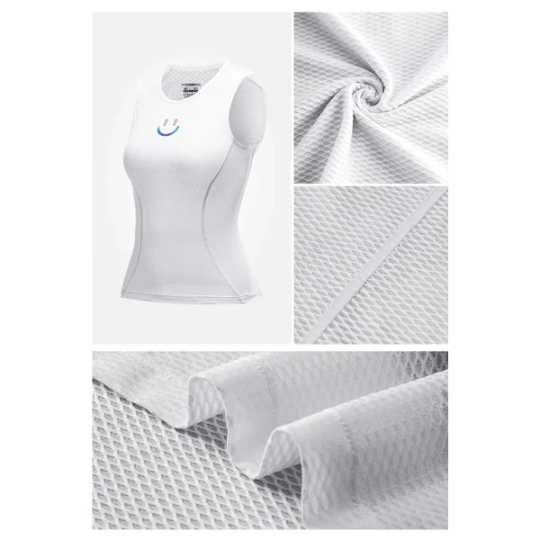 T -krekls velosipēdu veste. 3D sieviešu ātrais ātrais rajons XL / XXL - balts