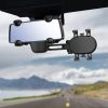 Rokturis automašīnai automašīnas spoguļa aizmugurē 18cm - melns