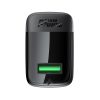 A90 GAN USB -A QC 18W tīkla lādētājs - melns