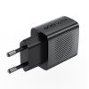 A90 GAN USB -A QC 18W tīkla lādētājs - melns