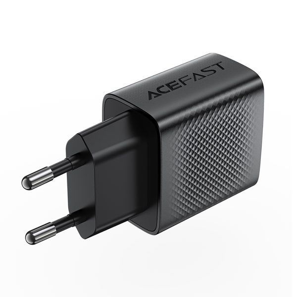 A90 GAN USB -A QC 18W tīkla lādētājs - melns