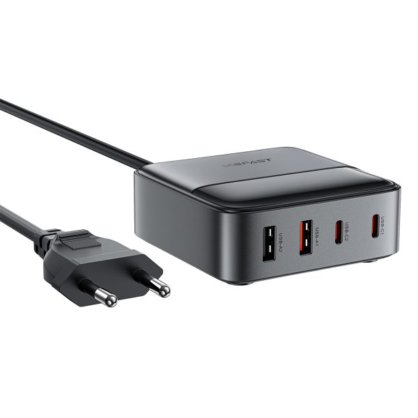 Tīkla lādētāja barošanas stacija Z6 GAN 2X USB-A 2X USB-C PD 65W-Black