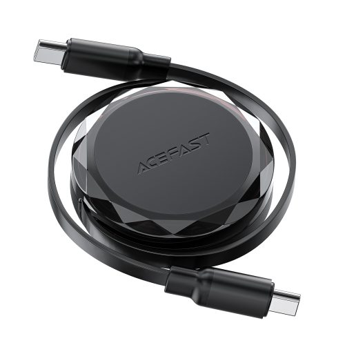 USB -C kabeļa kabelis - USB -C ripots ar 60W organizatoru - melnu