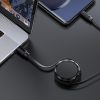 USB -C kabeļa kabelis - USB -C ripots ar 60W organizatoru - melnu