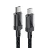 Kabelis USB -C kabelis ar neilona pinumu PD 60W 480MB/s - melns