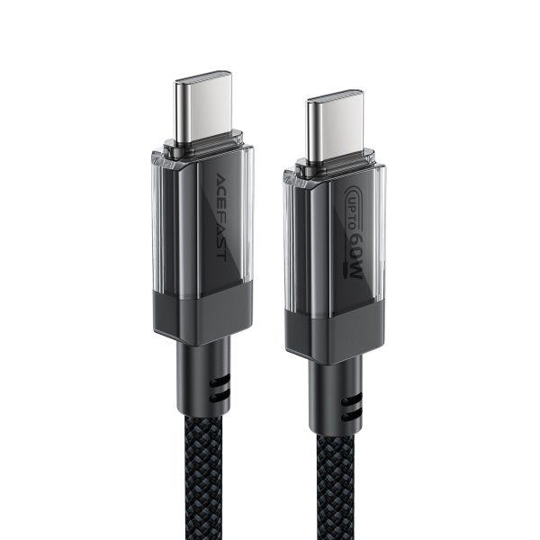 Kabelis USB -C kabelis ar neilona pinumu PD 60W 480MB/s - melns