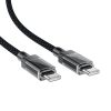 Kabelis USB -C kabelis ar neilona pinumu PD 60W 480MB/s - melns