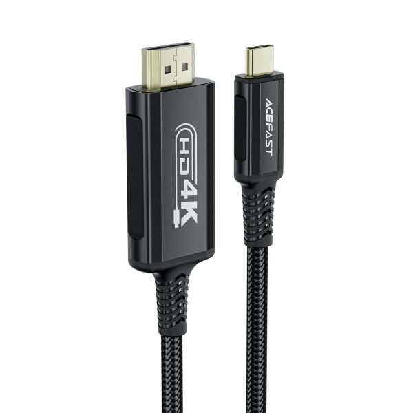 Kabeļu audio -Video USB -C - HDMI 4K 60Hz HDR 1,8m - melns