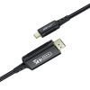 Kabeļu audio -Video USB -C - HDMI 4K 60Hz HDR 1,8m - melns