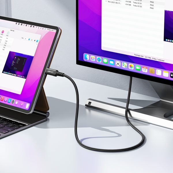Kabeļu audio -Video USB -C - HDMI 4K 60Hz HDR 1,8m - melns