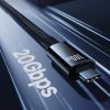 Volframa zelta USB -C 100W 4K 20GB/s 60Hz 1,5M - melns kabelis