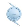 Free2Pull USB -C velmēts kabeļa kabelis - iPhone Lightning 20W 1M - Zils