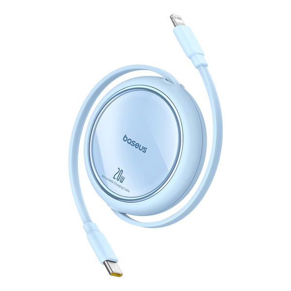 Free2Pull USB -C velmēts kabeļa kabelis - iPhone Lightning 20W 1M - Zils