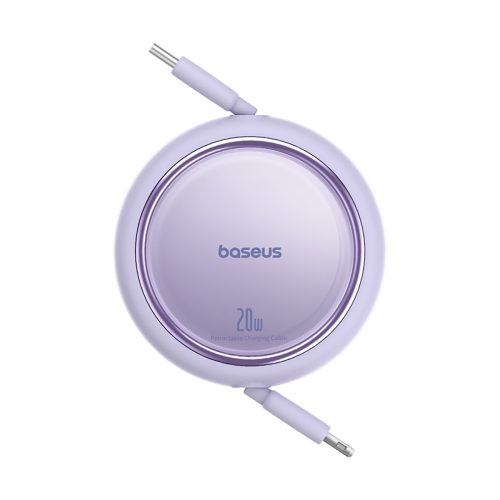 Free2Pull USB -C velmēts kabeļa kabelis - iPhone Lightning 20W 1M - Purple