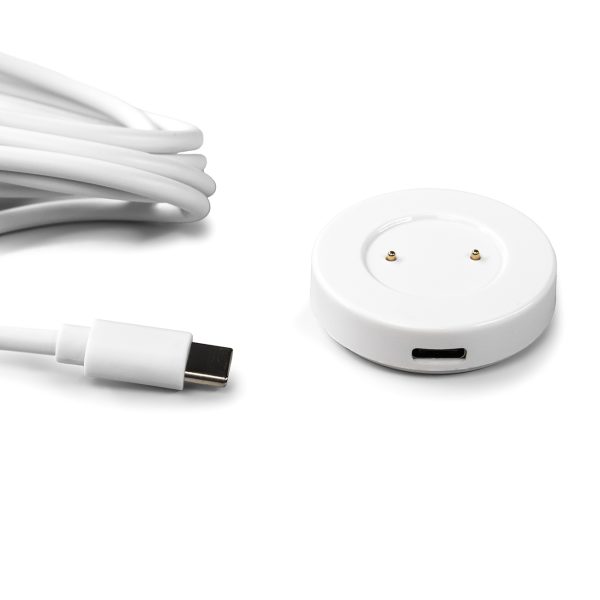 Huawei magnētiskais USB -A 1M magnētiskais lādētājs viedpulksteņiem - balts