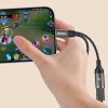 2in1 adaptera adapteris USB -C -C izplatītājs barošanas avotam un austiņām - pelēks