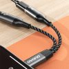 2in1 adaptera adapteris USB -C -C izplatītājs barošanas avotam un austiņām - pelēks