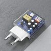 GAN A30EUL 30W USB-A USB-C lādētājs + USB-C kabeļa gaisma-balta
