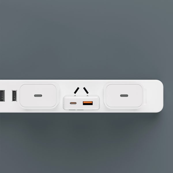 GAN A30EUL 30W USB-A USB-C lādētājs + USB-C kabeļa gaisma-balta