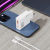 GAN A30EUL 30W USB-A USB-C lādētājs + USB-C kabeļa gaisma-balta