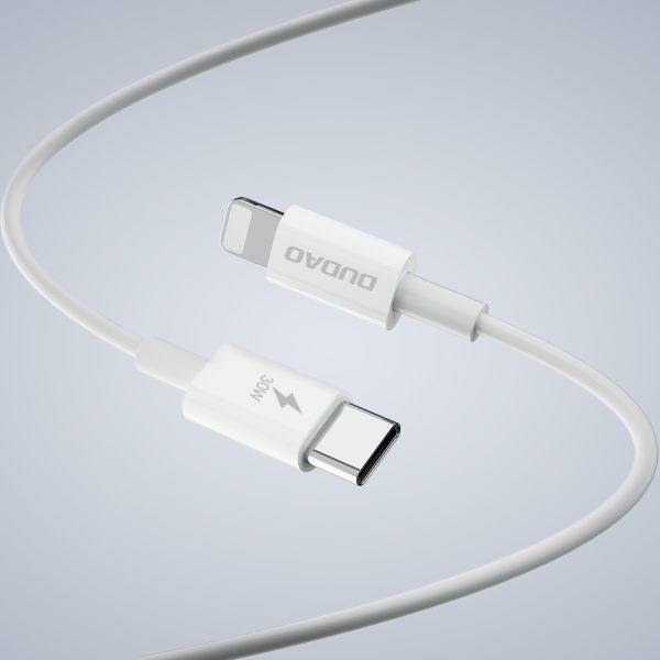 GAN A30EUL 30W USB-A USB-C lādētājs + USB-C kabeļa gaisma-balta